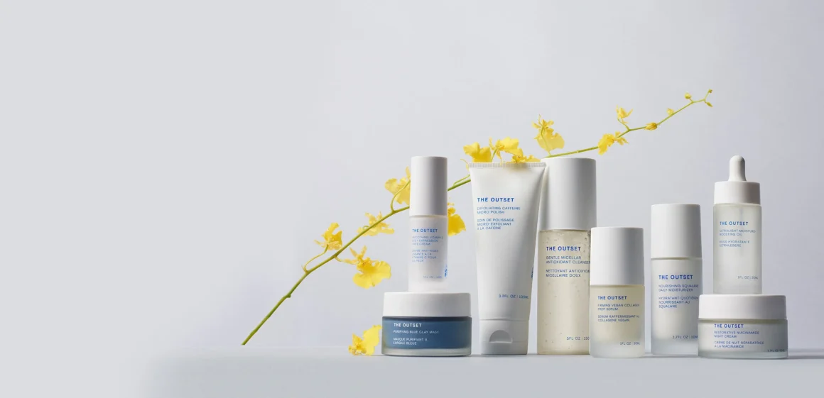 Productos cosméticos de la marca The Outset