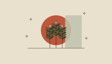 Ilustración de tres espigas de trigo con hojas verdes sobre un círculo terracota, en referencia al extracto de trigo con fitoceramidas.